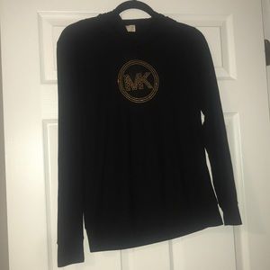 Michael Kors Long Sleeve Hooded Top